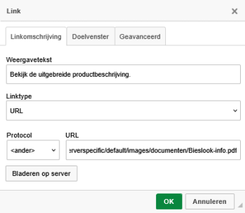 Kies het gewenste bestand